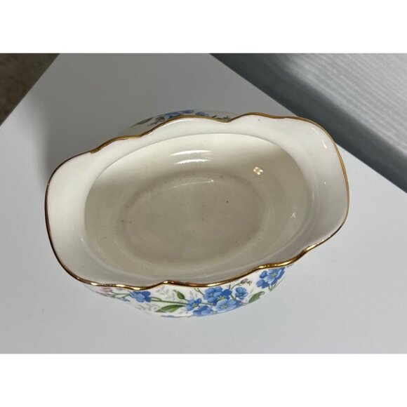 Royal Albert Bone China Forget-Me-Not Creamer Sugar Bowl Tea Cup Snack Plate Set - Picture 4 of 16